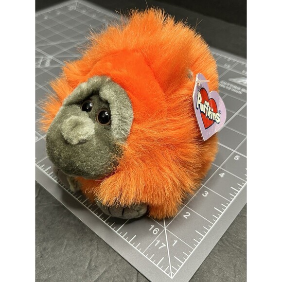 swibco Other - Swibco Puffkins OMAR the Orange Monkey 6” Plush Beanbag 1994 with Tags Stuffed